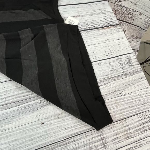 2pc Lot Top Tunic Melody Maternity Fashion size Small Black Gray Striped Stretch - Picture 10 of 10